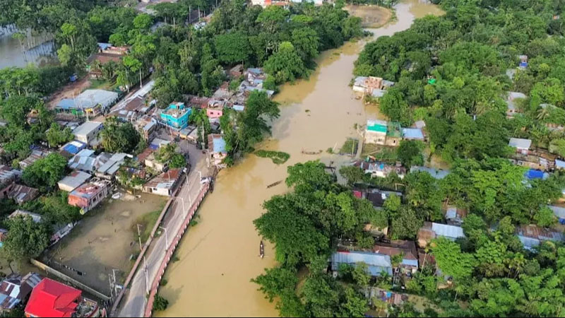সিলেটে বন্যায় এখনও পানিবন্দি ৬ লাখ ৫৮ হাজার মানুষ