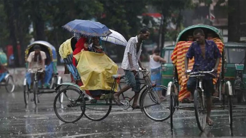 ঢাকাসহ সব বিভাগে বৃষ্টির পূর্বাভাস