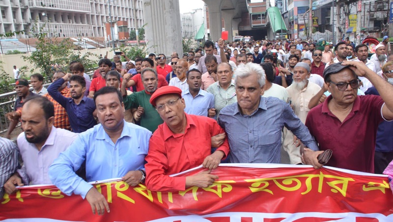 ঢাকায় সাংবাদিকদের বিক্ষোভ, সরকারের প্রতি অনাস্থা