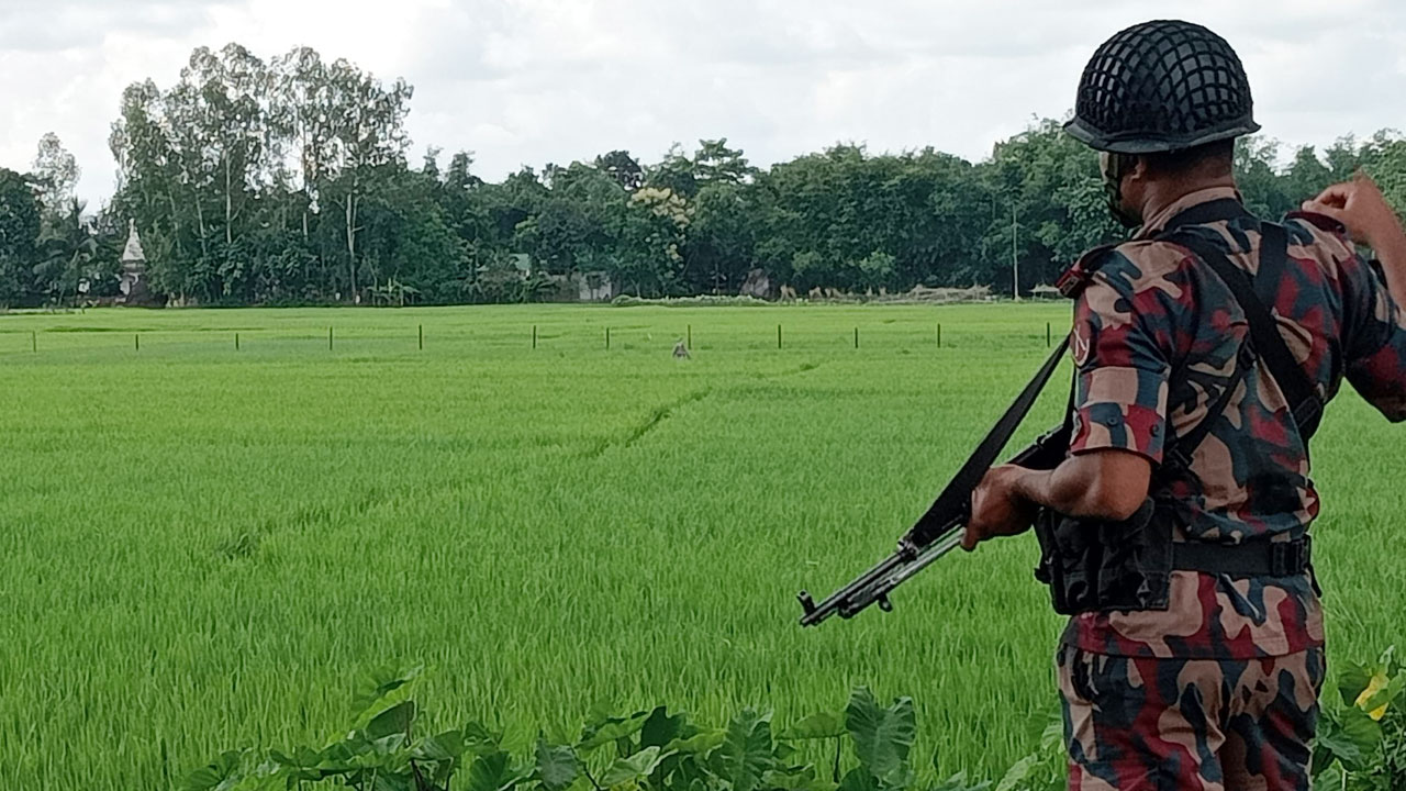 সীমান্তে বিএসএফের কাঁটাতারের বেড়া নির্মাণের চেষ্টা, বিজিবির বাধা