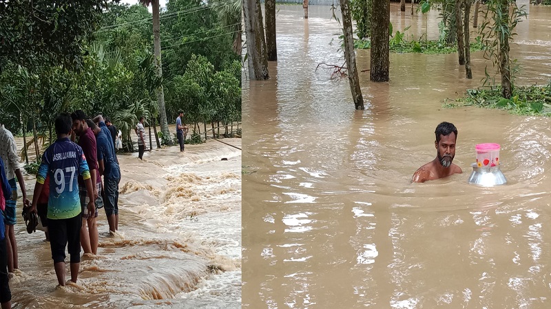 গোমতীর পানি এখনো বিপৎসীমার ১০০ সেন্টিমিটার ওপরে