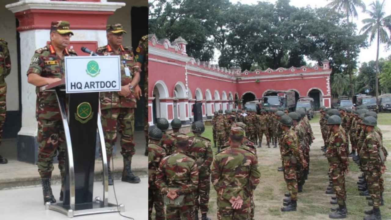 গৌরীপুর আর্মি ক্যাম্প পরিদর্শনে সেনাপ্রধান