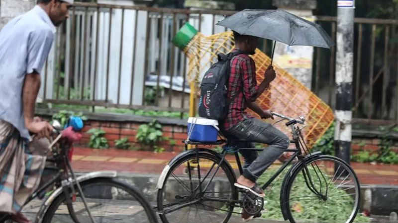 দেশজুড়ে বৃষ্টি বা বজ্রসহ বৃষ্টির পূর্বাভাস