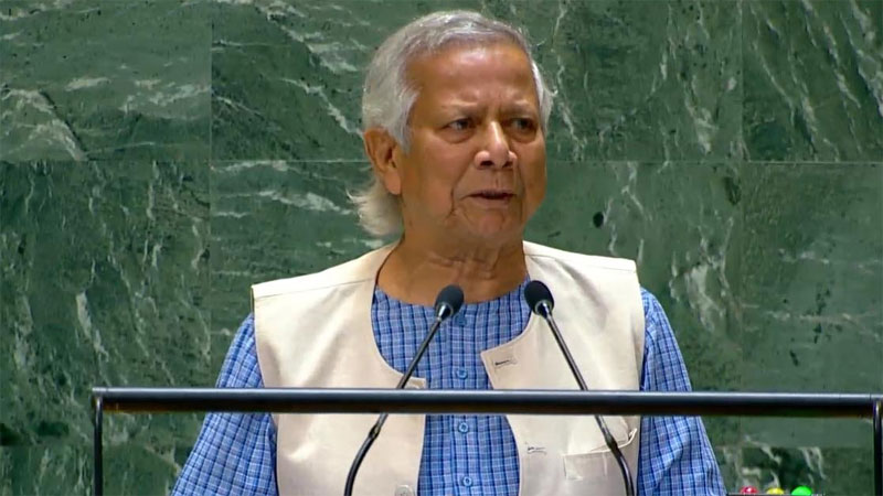 ফিলিস্তিনিদের রক্ষায় অবিলম্বে যুদ্ধবিরতির আহ্বান ড. ইউনূসের