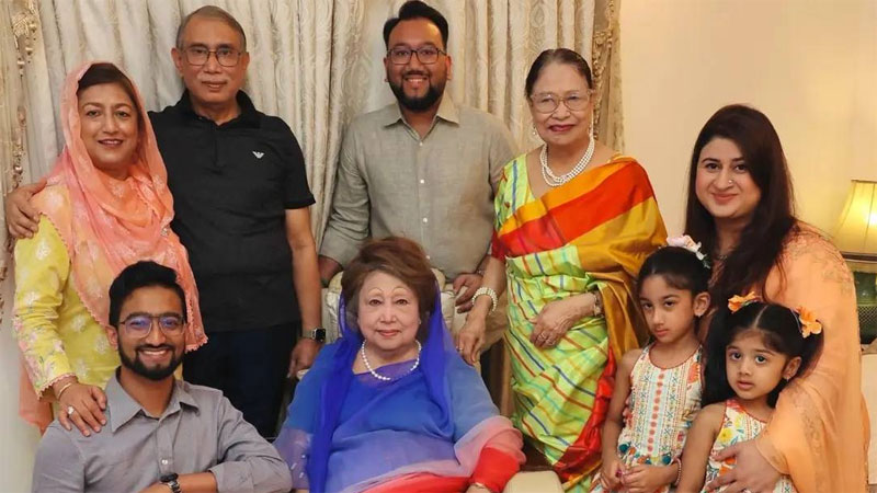 পারিবারিক আবহে খালেদা জিয়া